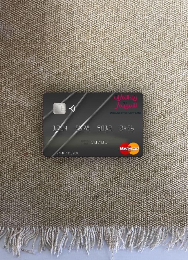 Download United Arab Emirates Emirates Investment Bank mastercard photolook front Photoshop template